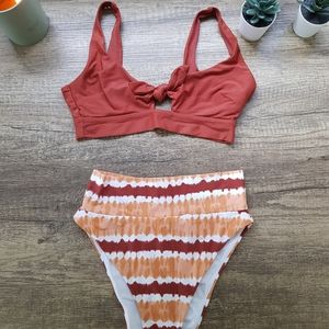 Aerie burnt orange bikini